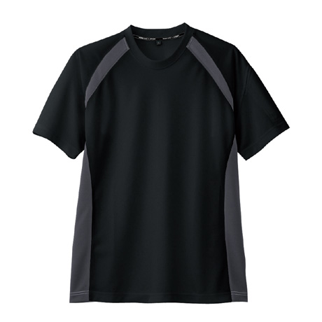 スポーティシルエット半袖Tシャツ【AS627-COC】 13.ブラック(チャコール)