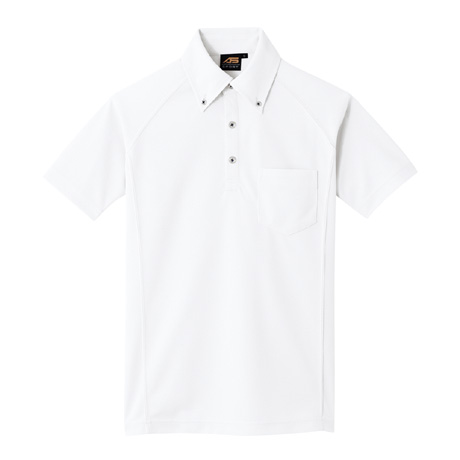 ボタンダウンポロシャツ【AS677-COC】 0.ホワイト
