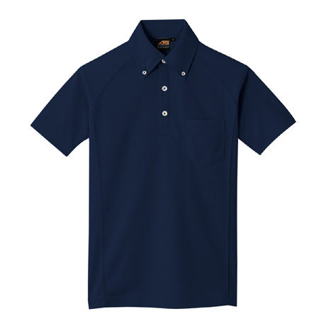 ボタンダウンポロシャツ【AS677-COC】 1.ネイビー