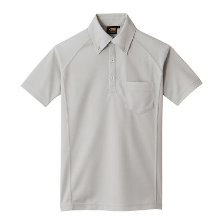 ボタンダウンポロシャツ【AS677-COC】 3.シルバー