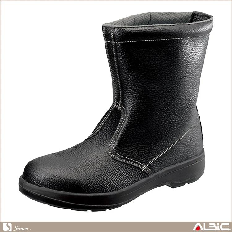 二層底牛革長靴タイプ安全靴【AW44-SIM】 商品写真