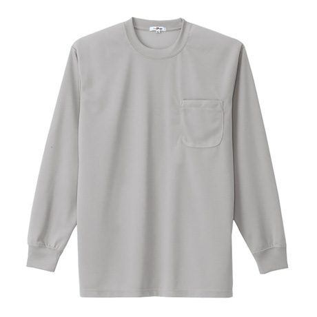 吸汗速乾長袖Tシャツ_ポロシャツ・Tシャツ_【AZ10575-ait】 004.グレー