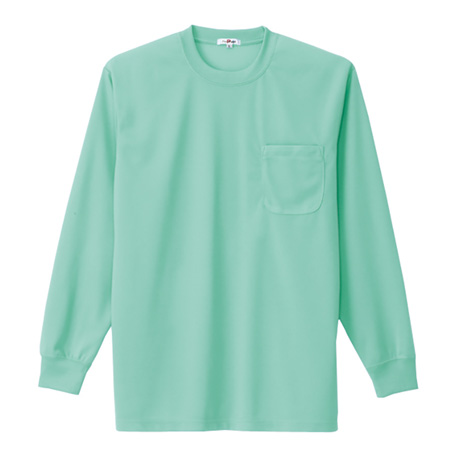 吸汗速乾長袖Tシャツ_ポロシャツ・Tシャツ_【AZ10575-ait】 005.ミントグリーン