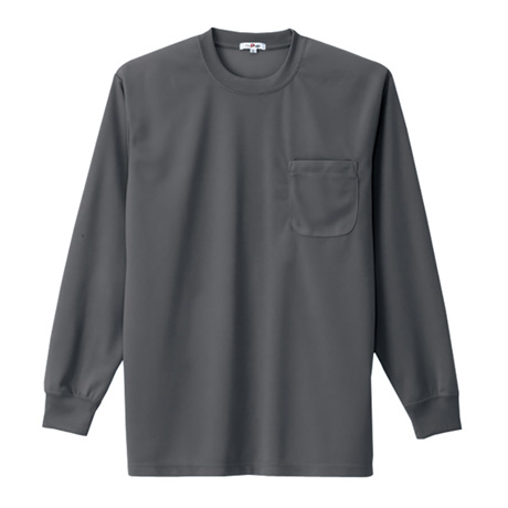 吸汗速乾長袖Tシャツ_ポロシャツ・Tシャツ_【AZ10575-ait】 044.チャコールグレー