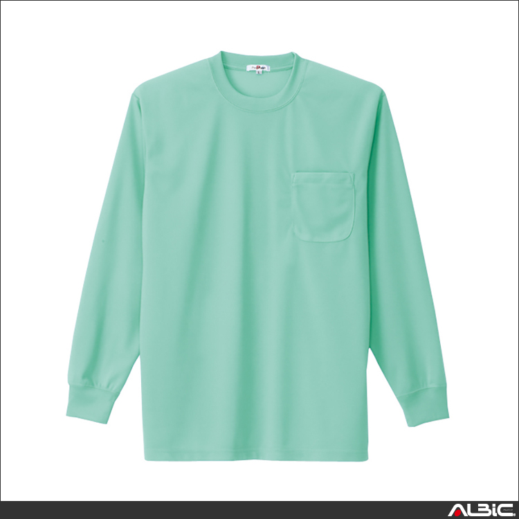 吸汗速乾長袖Tシャツ_ポロシャツ・Tシャツ_【AZ10575-ait】 商品写真