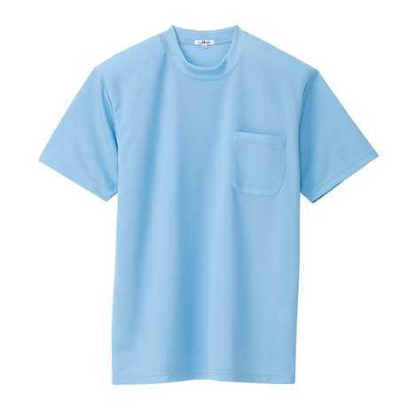 吸汗速乾半袖Tシャツ_ポロシャツ・Tシャツ_【AZ10576-ait】 007.サックス