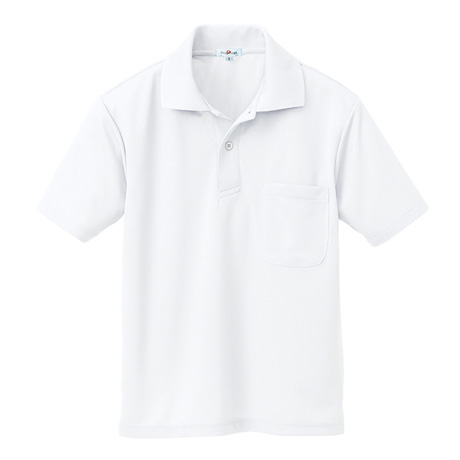 吸汗速乾半袖ポロシャツ_ポロシャツ・Tシャツ_【AZ10579-ait】 001.ホワイト
