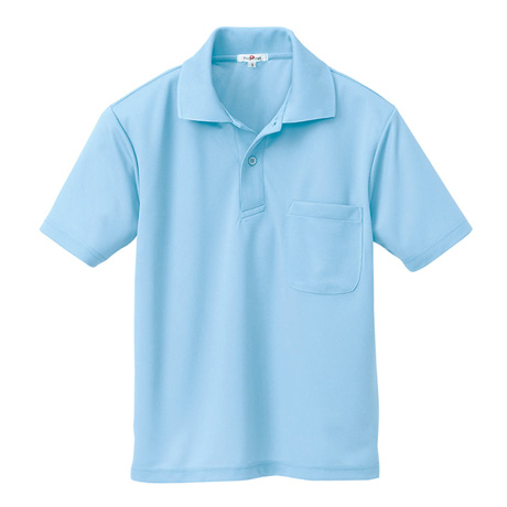 吸汗速乾半袖ポロシャツ_ポロシャツ・Tシャツ_【AZ10579-ait】 007.サックス