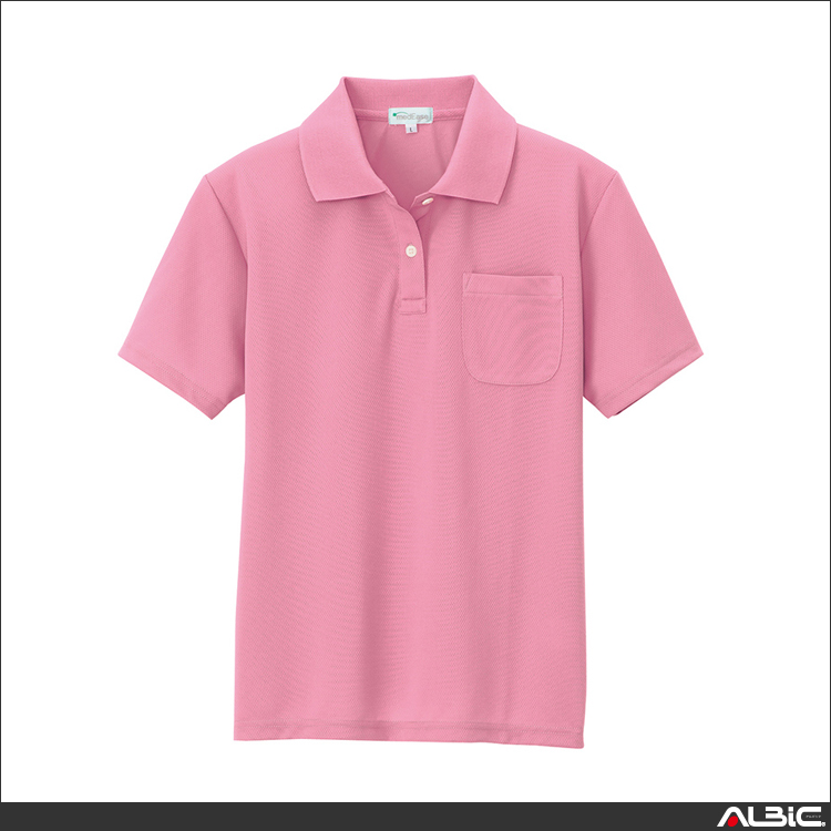 吸汗速乾レディース半袖ポロシャツ_ポロシャツ・Tシャツ_【AZ10589-ait】 商品写真