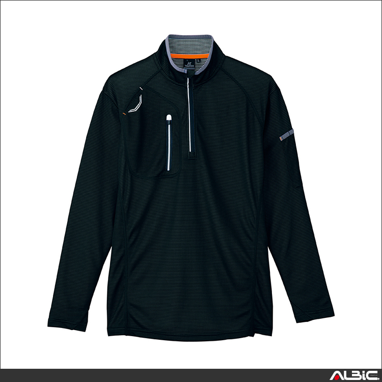 長袖ハーフZIPシャツ_ポロシャツ・Tシャツ_【AZ10606-ait】 商品写真