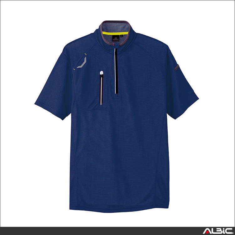 半袖ハーフZIPシャツ_ポロシャツ・Tシャツ_【AZ10607-ait】 商品写真