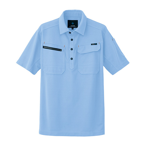 半袖ポロシャツ_ポロシャツ・Tシャツ_【AZ10609-ait】 007.サックス