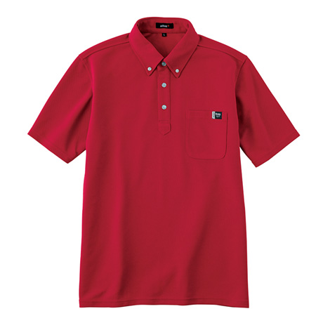 半袖ポロシャツ_ポロシャツ・Tシャツ_【AZ10611-ait】 009.レッド