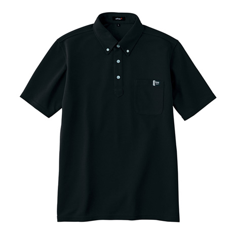 半袖ポロシャツ_ポロシャツ・Tシャツ_【AZ10611-ait】 010.ブラック