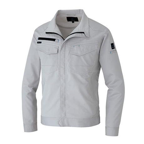 長袖ブルゾン_作業服_【AZ2901-ait】 003.シルバーグレー