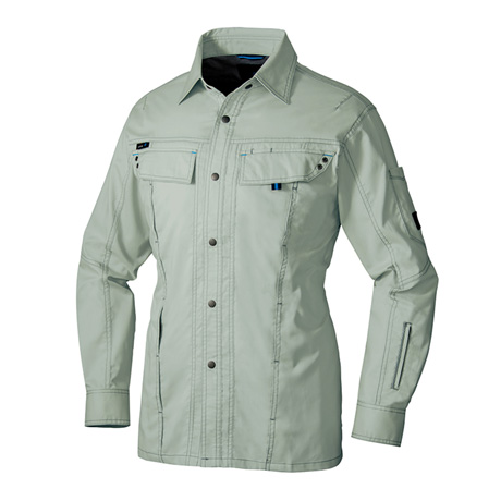 長袖シャツ_作業服_【AZ30535-ait】 005.アースグリーン