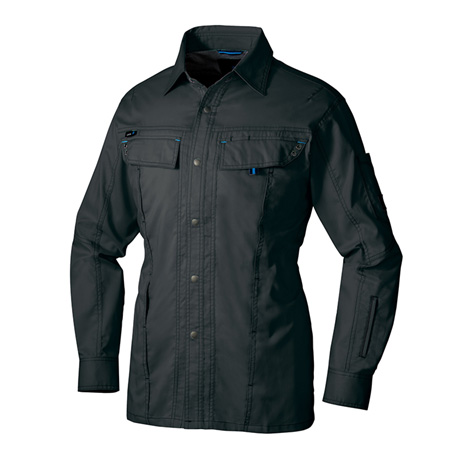 長袖シャツ_作業服_【AZ30535-ait】 014.チャコール