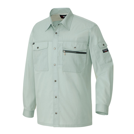 長袖シャツ_作業服_【AZ3235-ait】 005.アースグリーン