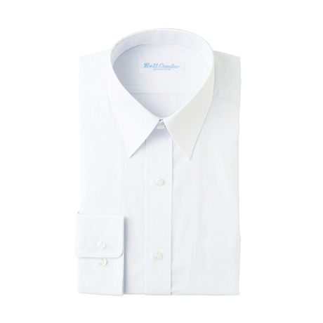 長袖カッターシャツ_サービス_【AZ43105-ait】 001.ホワイト