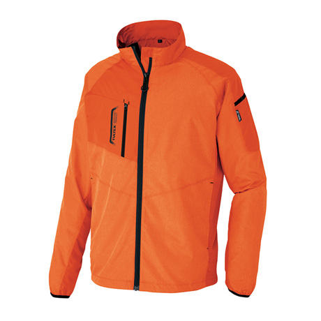 裏メッシュジャケット_サービス_【AZ50118-ait】 163.杢オレンジ