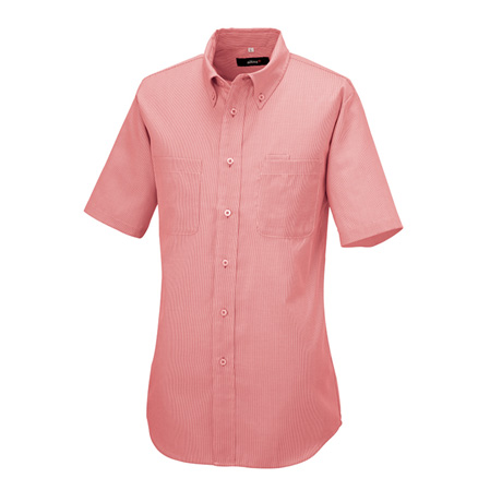 半袖ボタンダウンシャツ_クールビズ_【AZ50402-ait】 109.レッド