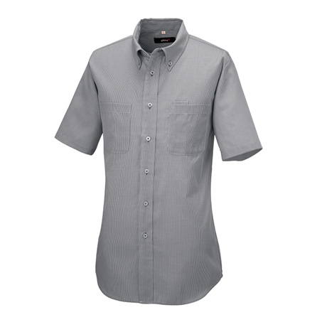 半袖ボタンダウンシャツ_クールビズ_【AZ50402-ait】 110.ブラック