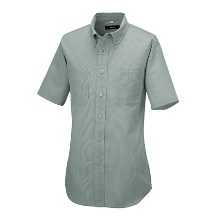 半袖ボタンダウンシャツ_クールビズ_【AZ50402-ait】 115.グリーン