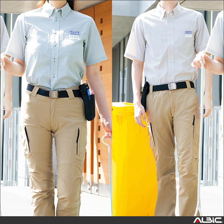 半袖ボタンダウンシャツ_クールビズ_【AZ50402-ait】 商品写真