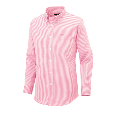 長袖ボタンダウンシャツ_クールビズ_【AZ50403-ait】 060.ピンク