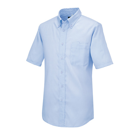 半袖ボタンダウンシャツ_クールビズ_【AZ50404-ait】 007.サックス