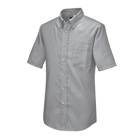 半袖ボタンダウンシャツ_クールビズ_【AZ50404-ait】 014.チャコール