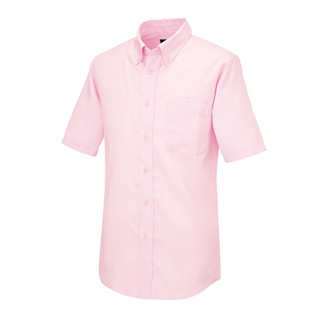 半袖ボタンダウンシャツ_クールビズ_【AZ50404-ait】 060.ピンク