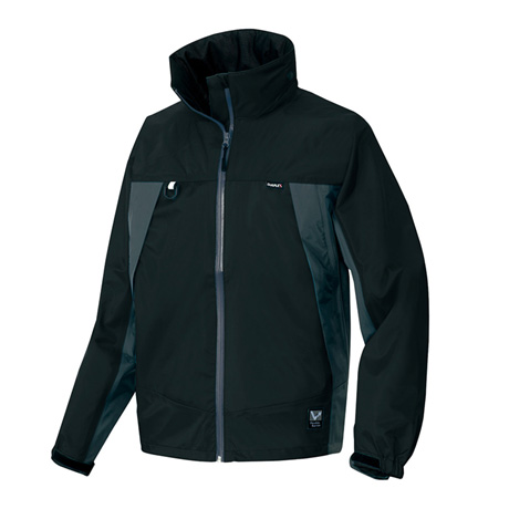 全天候型ジャケット_レインウェア_【AZ56301-ait】 010.ブラック×チャコール