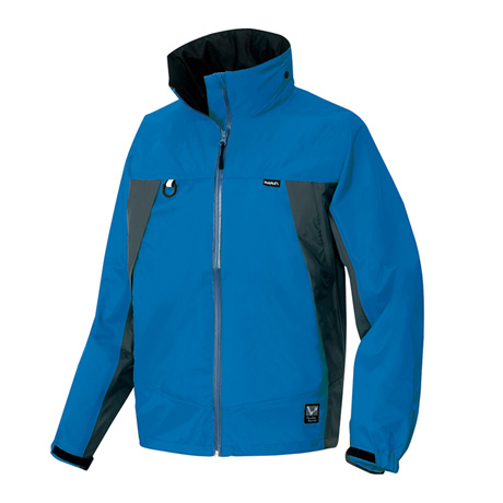 全天候型ジャケット_レインウェア_【AZ56301-ait】 016.スチールブルー×チャコール