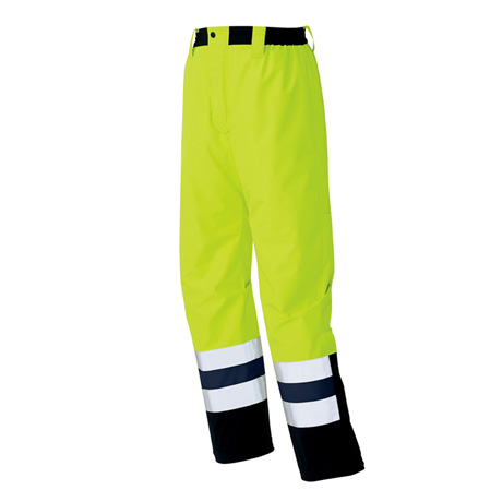 高視認性ディアプレックスパンツ_レインウェア_【AZ56311-ait】 091.ハイパーイエロー×ブラック