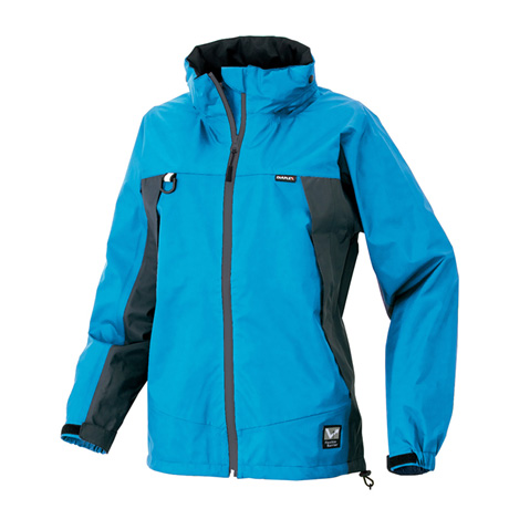 全天候型レディースジャケット_レインウェア_【AZ56312-ait】 006.ブルー×チャコール