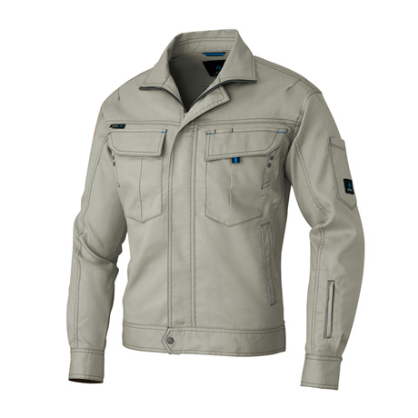 長袖ストレッチブルゾン_作業服_【AZ60301-ait】 005.アースグリーン