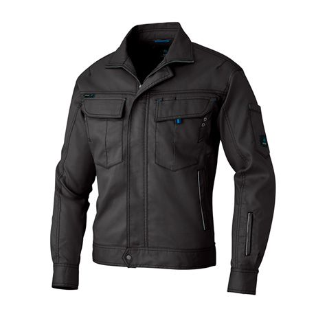 長袖ストレッチブルゾン_作業服_【AZ60301-ait】 014.チャコール