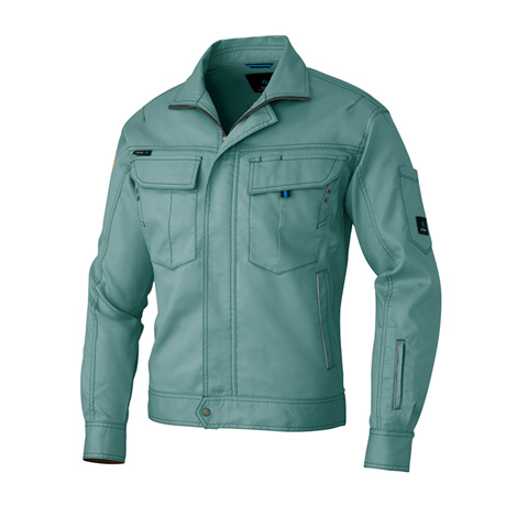 長袖ストレッチブルゾン_作業服_【AZ60301-ait】 027.ターコイズ