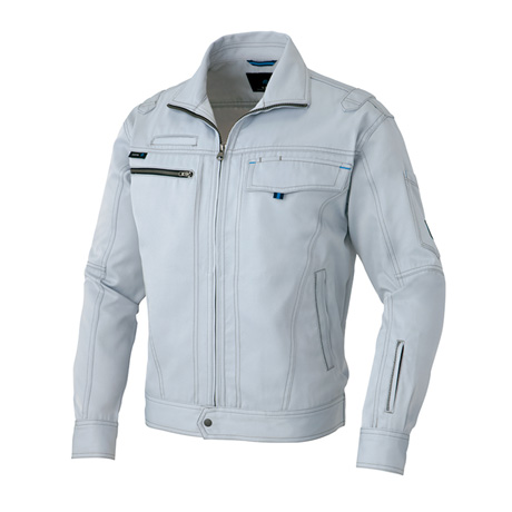 長袖ブルゾン_作業服_【AZ60401-ait】 004.ライトグレー