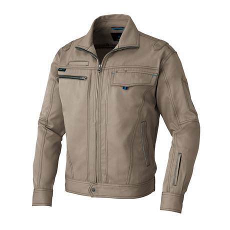 長袖ブルゾン_作業服_【AZ60401-ait】 025.カーキ