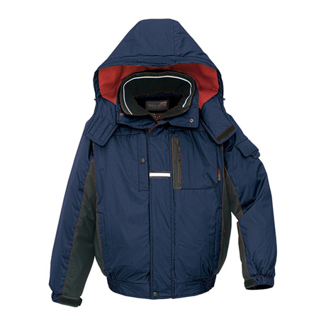 防寒ブルゾン_防寒_【AZ6061-ait】 008.ネイビー×ブラック