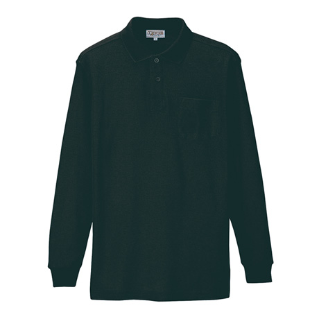 長袖ポロシャツ_ポロシャツ・Tシャツ_【AZ7614-ait】 010.ブラック