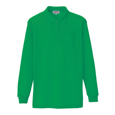 長袖ポロシャツ_ポロシャツ・Tシャツ_【AZ7614-ait】 030.グリーン