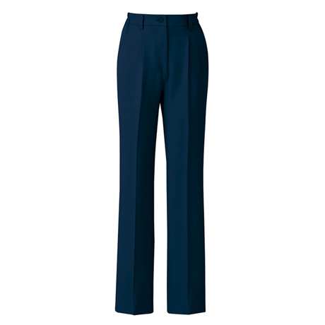 レディースシャーリングパンツ_介護_【AZ7644-ait】 088.ネイビー