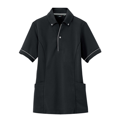 サイドポケット半袖ポロシャツ_ポロシャツ・Tシャツ_【AZ7668-ait】 010.ブラック