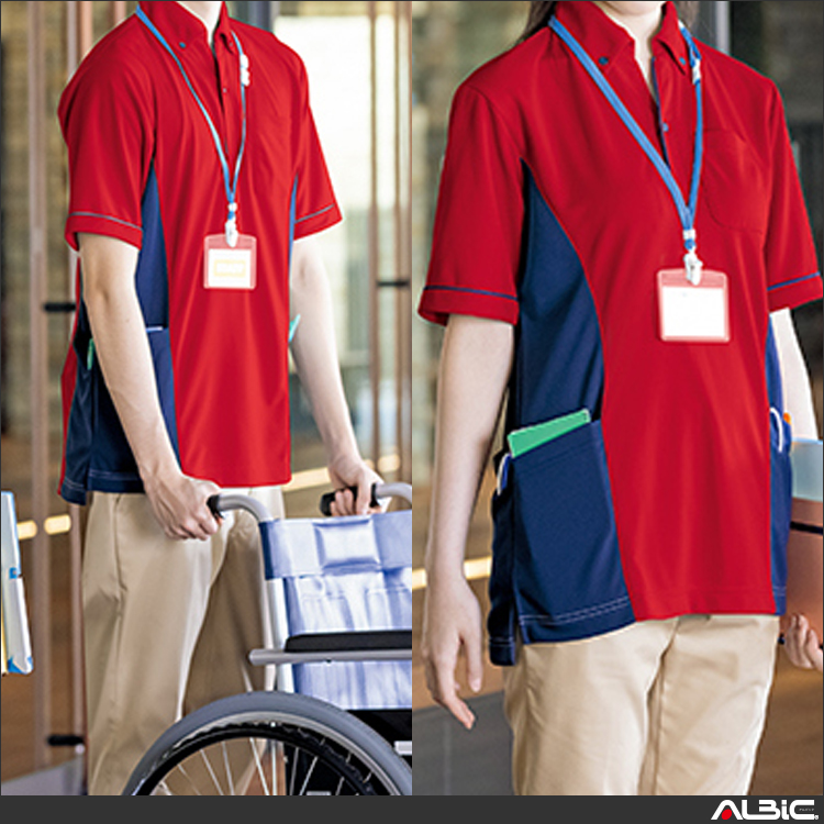 サイドポケット半袖ポロシャツ_ポロシャツ・Tシャツ_【AZ7679-ait】 商品写真