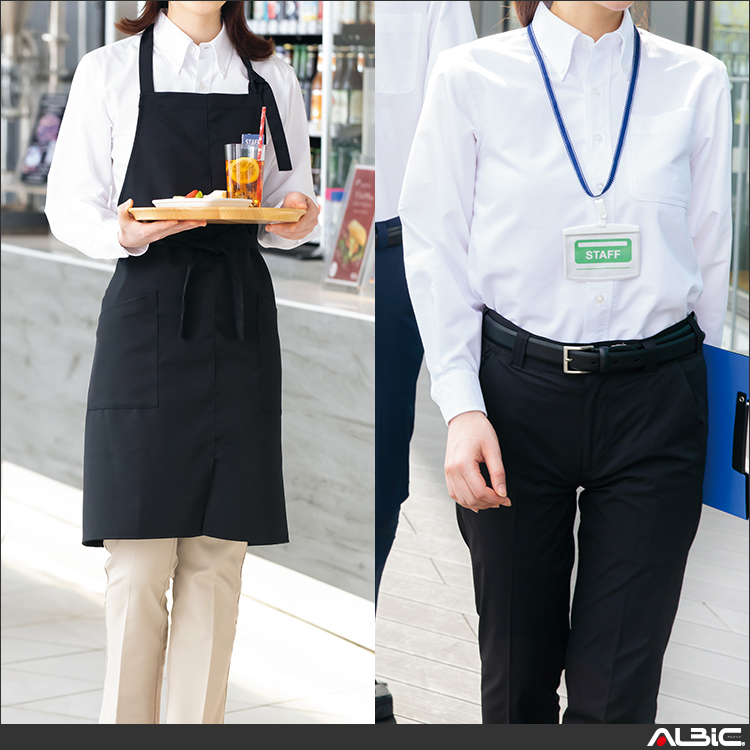 長袖オックスボタンダウンシャツ_クールビズ_【AZ7822-ait】 商品写真