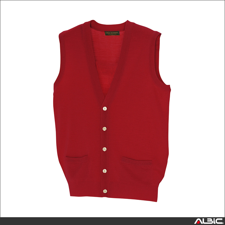 Vネック前開きベスト_サービス_【AZ7861-ait】 商品写真