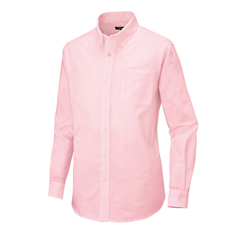 メンズ長袖オックスボタンダウンシャツ_クールビズ_【AZ7870-ait】 060.ピンク